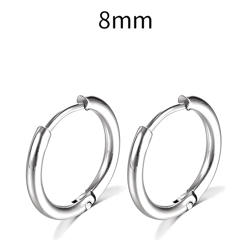 AROS ARGOLLA ACERO QUIRURGICO ARG01 8MM 1 PAR - 3