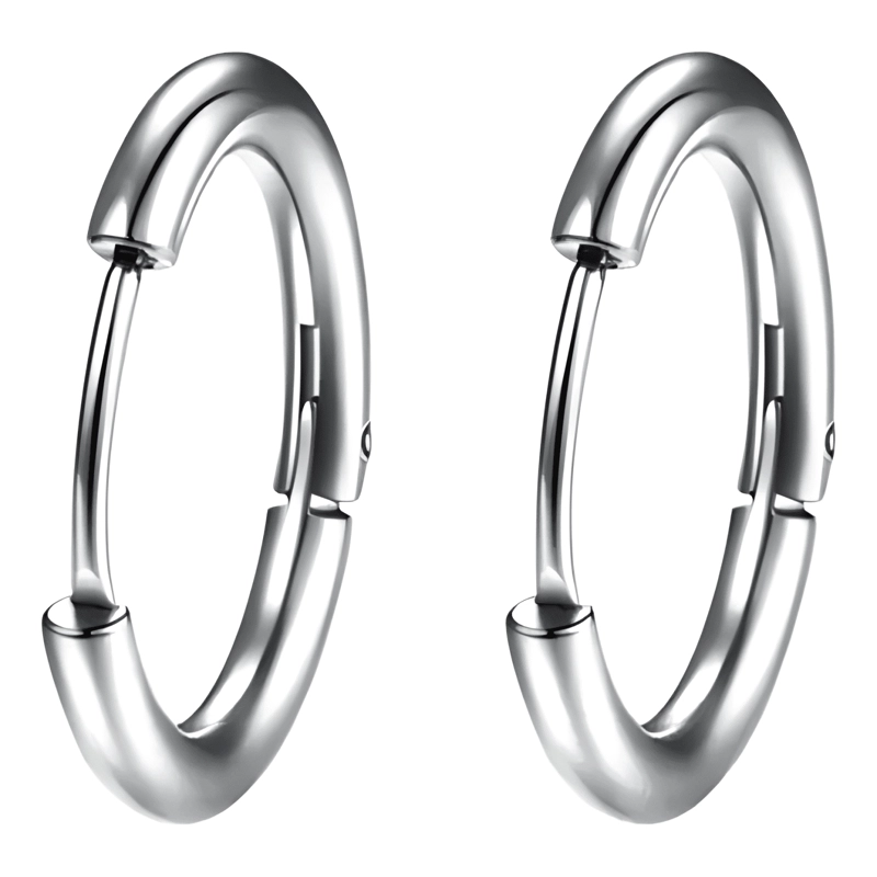 AROS ARGOLLA ACERO QUIRURGICO ARG01 8MM 1 PAR - 4