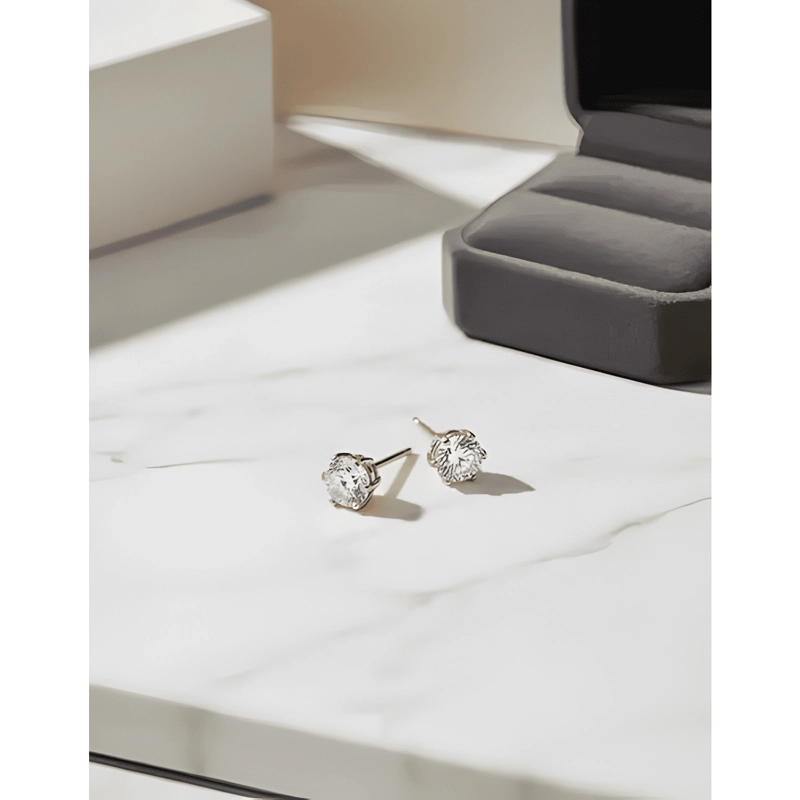 ARO PUNTO DE LUZ 2MM MUJER ENCHAPE ORO 18K CON CIRCON - 1