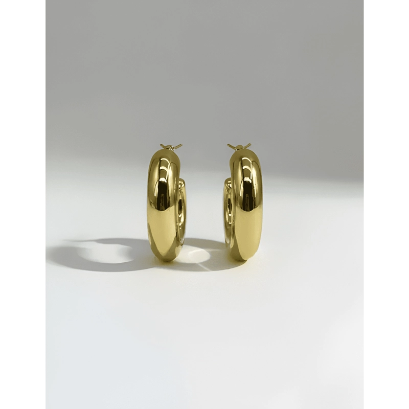 PACK 6 PARES DE AROS DORADOS MODA - 2