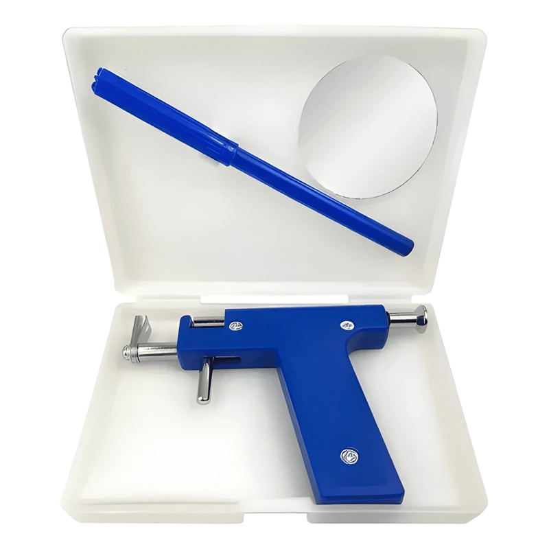 KIT PISTOLA PERFORADORA AROS ACERO INOXIDABLE 5 PZAS #1 - 3