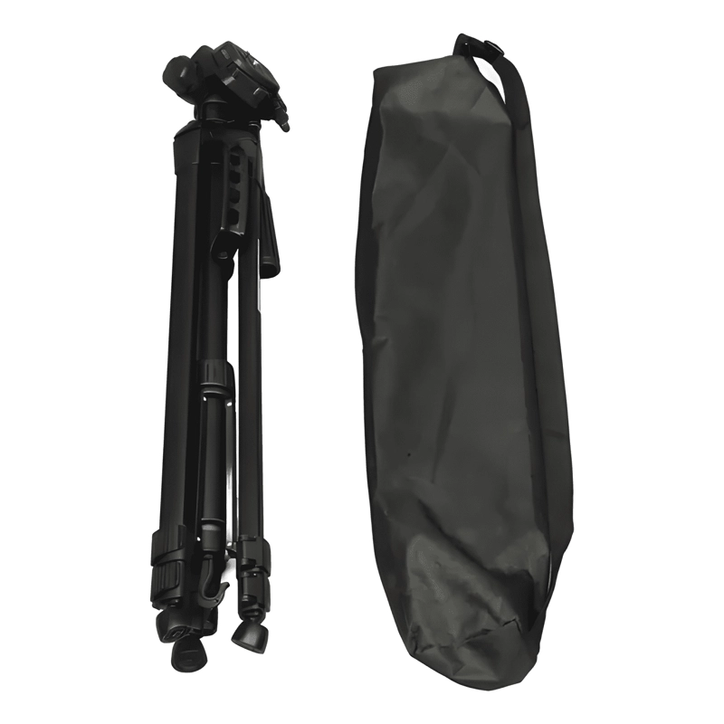 TRIPODE PROFESIONAL PARA CAMARA Y CELULAR, 140 CM DE NEGRO - 1