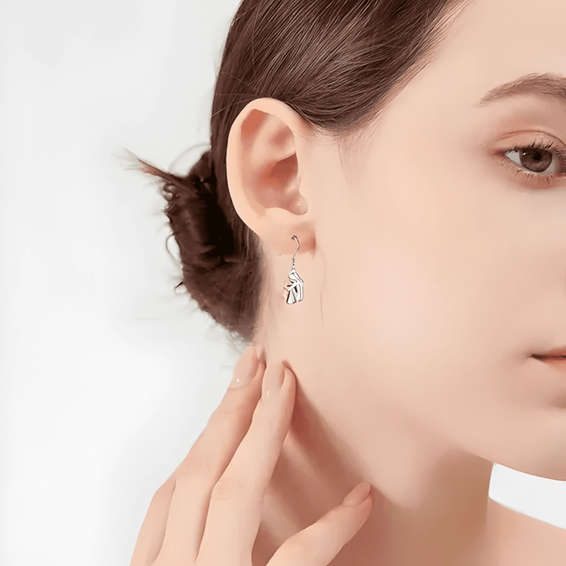 AROS MUJER PERRO PENDIENTES PLATA 925 JOYA MUJER REGALO #5 - 2