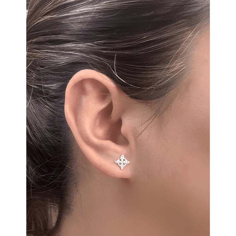AROS PLATA FINA 925 NUDO DE BRUJAS PROTECCION REGALO MUJER - 3