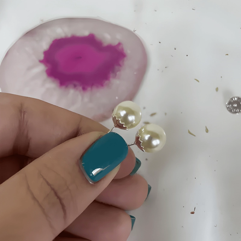 AROS PLATA 925 PERLA - 3