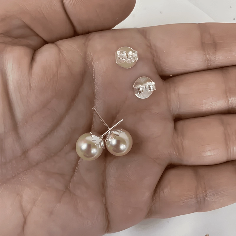 AROS PLATA 925 PERLA - 4