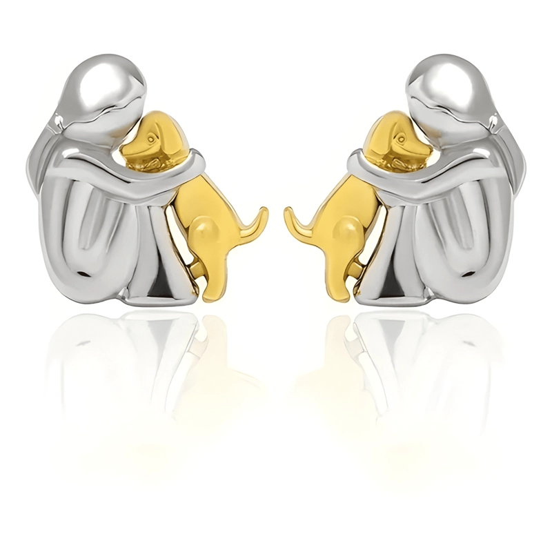 AROS MUJER PERRO PENDIENTES PLATA 925 JOYA MUJER REGALO #3 - 2