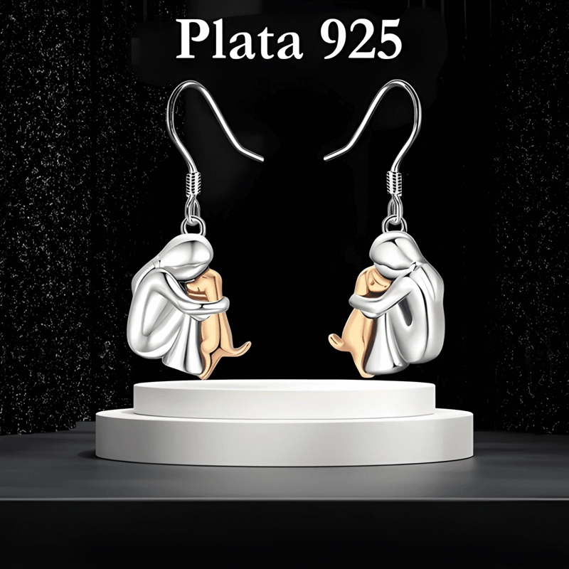 AROS MUJER PERRO PENDIENTES PLATA 925 JOYA MUJER REGALO #3 - 3