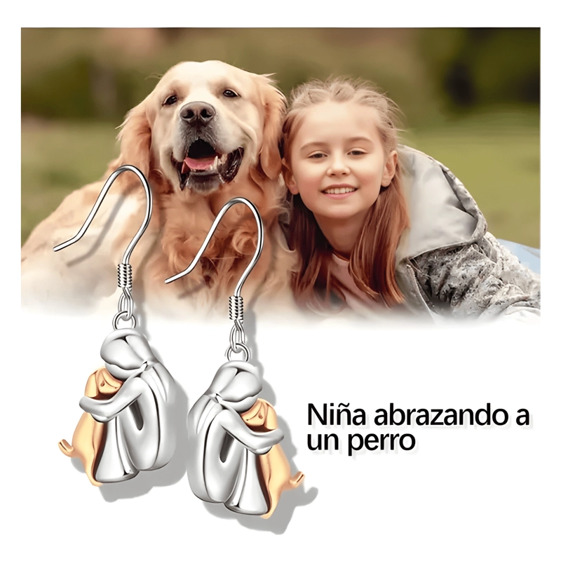 AROS MUJER PERRO PENDIENTES PLATA 925 MASCOTA JOYA REGALO - 1