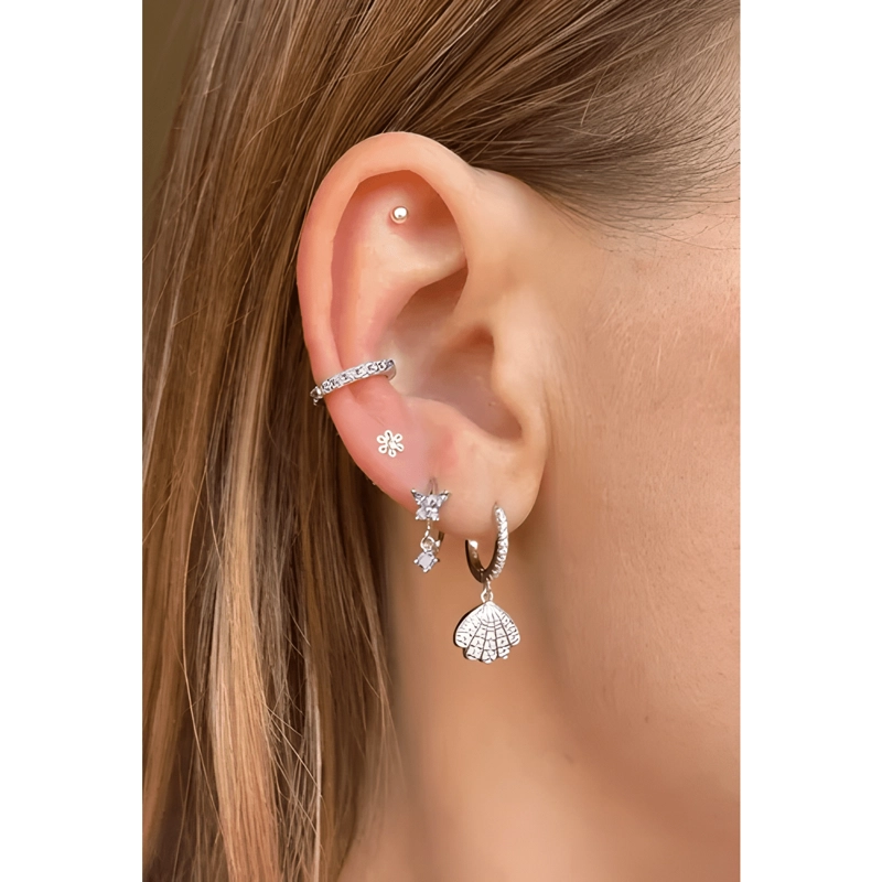 AROS PEQUEÑOS MINI PENDIENTES ESFERAS 2 MM PLATA 925 - 2