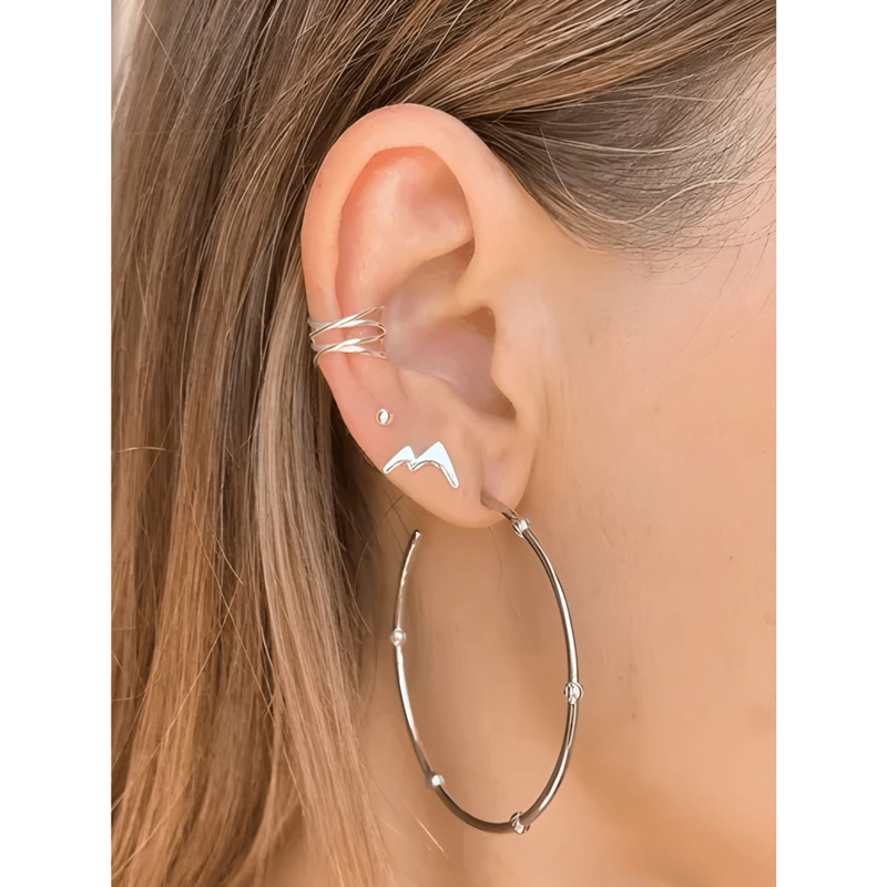 AROS PEQUEÑOS MINI PENDIENTES ESFERAS 2 MM PLATA 925 - 4
