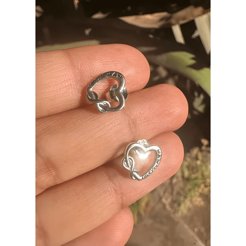 AROS PLATA FINA CORAZON TE AMO MAMA REGALO DIA MADRE MUJER - 2