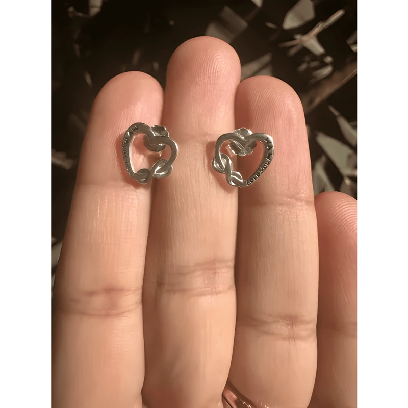 AROS PLATA FINA CORAZON TE AMO MAMA REGALO DIA MADRE MUJER - 3