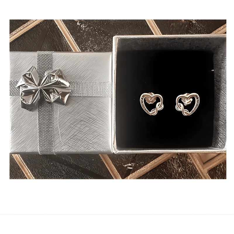 AROS PLATA FINA CORAZON TE AMO MAMA REGALO DIA MADRE MUJER - 4