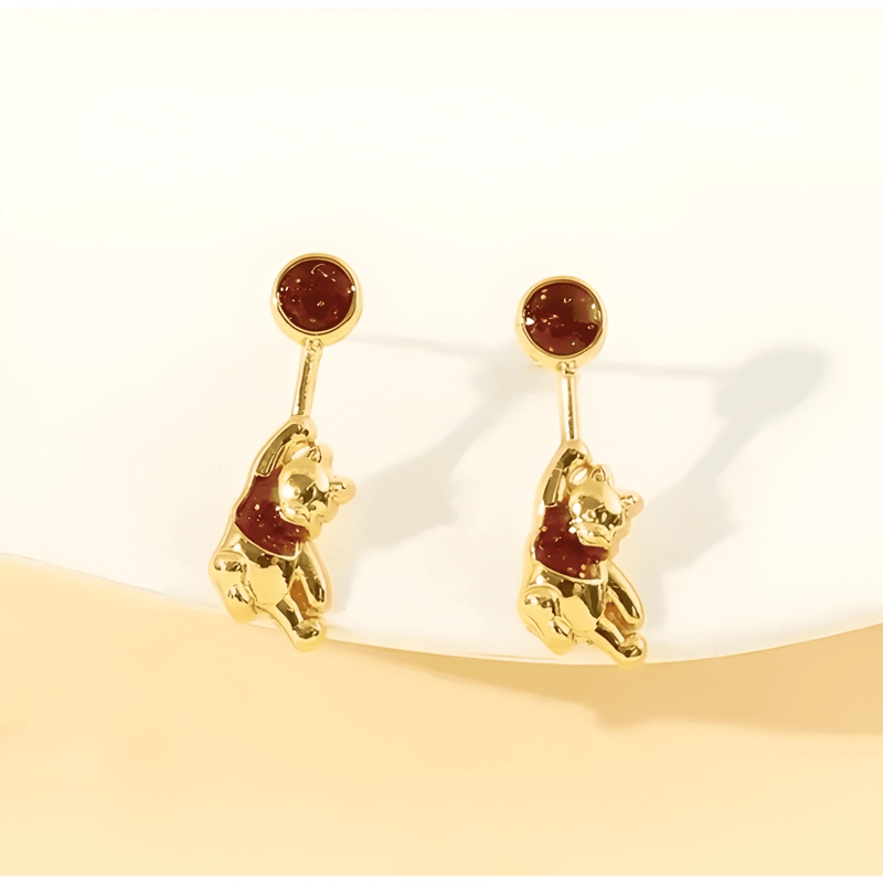 AROS WINNIE THE POOH ACERO MUJER - 1
