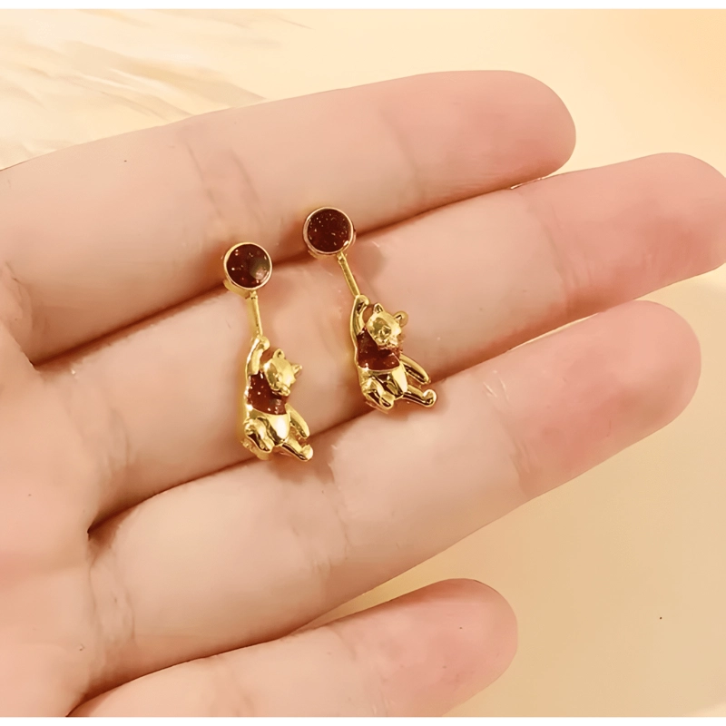 AROS WINNIE THE POOH ACERO MUJER - 2