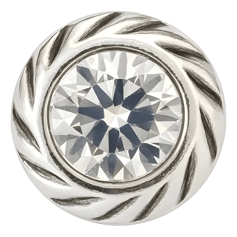 AROS PLATA 925 APEGADOS CRISTAL AUSTRIACO 7MM - 3