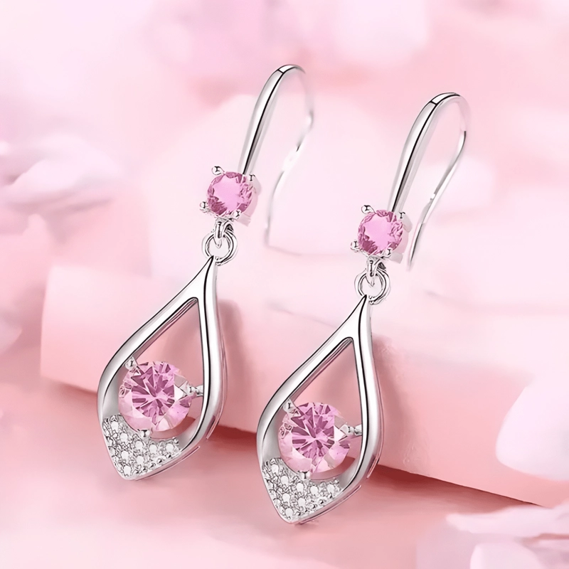 AROS MUJER GOTA DE PLATA ESTERLINA - 3