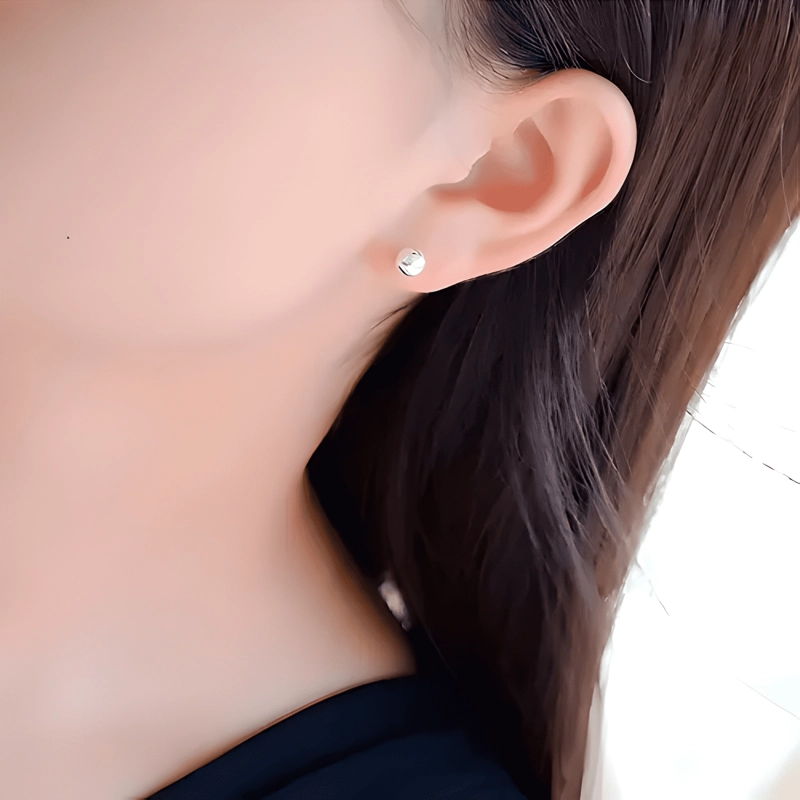 AROS DE PLATA 925 PERLAS BOLITAS PLATEADO - 2
