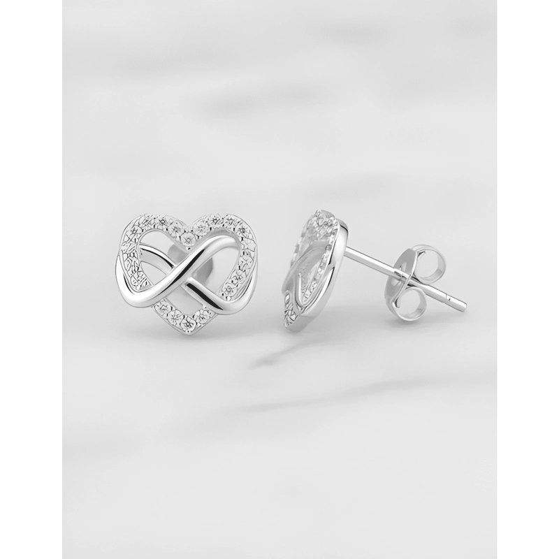 AROS AMOR INFINITO PLATA FINA REGALO SAN VALENTIN MUJER - 2