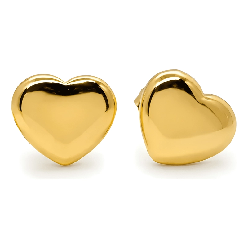 AROS CORAZON ACERO INOXIDABLE CASUALES MUJER CON CAJA REGALO - 4