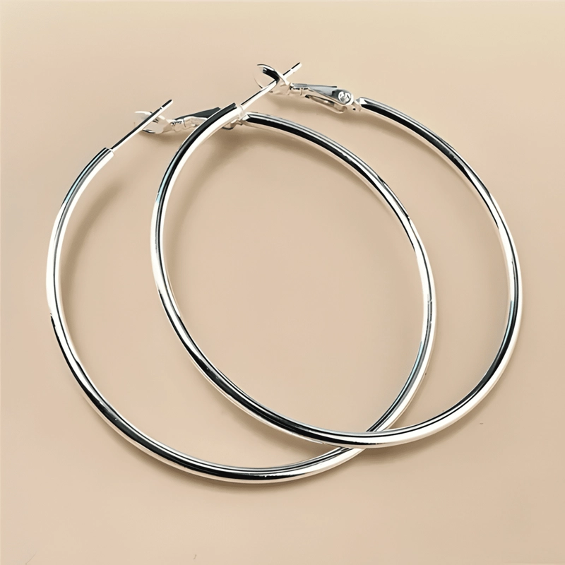 EXQUISITO RING DE OREJA REDONDA-925 PLATA - 3