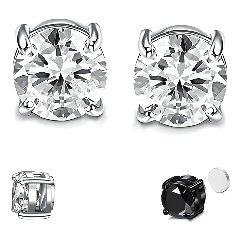 PENDIENTES AROS IMAN HOMBRE MUJER SIN PERFORACION #1 - 4
