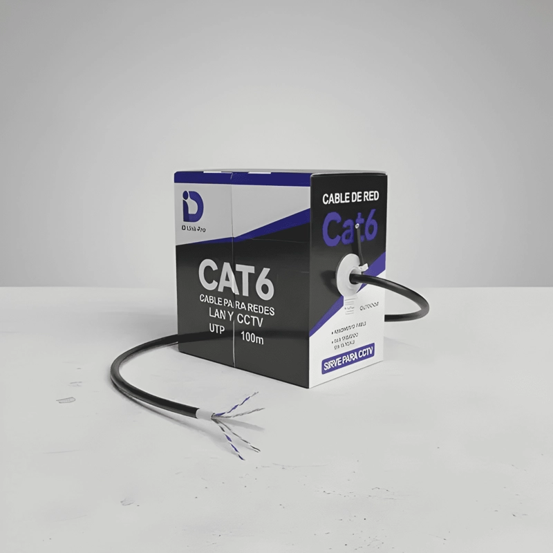 CABLE DE RED EXTERIOR CAT6 100M UTP DOBLE CHAQUETA #12 - 4
