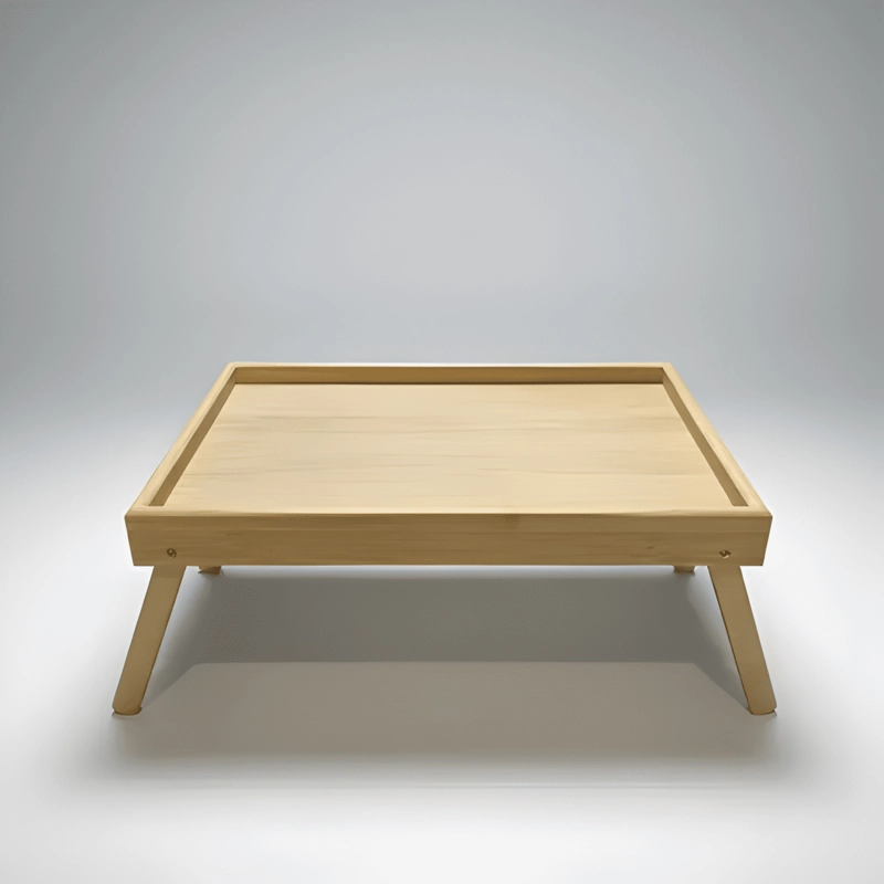 MESA DESAYUNO DE BAMBU PARA CAMA PLEGABLE - 3