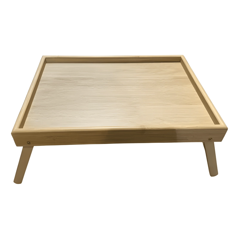 MESA DESAYUNO DE BAMBU PARA CAMA PLEGABLE - 4