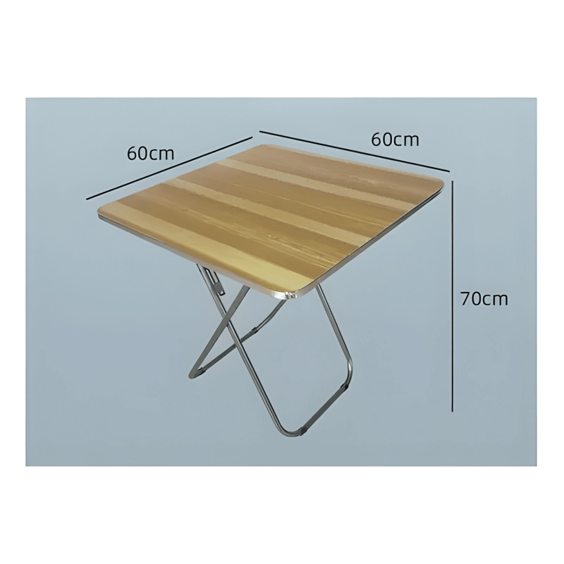MESA PLEGABLE PORTATIL DECORATIVA RECTANGULAR 70CM X 60CM - 3