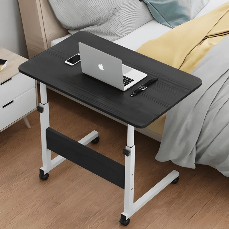 MESA PARA PORTATIL MESAS LATERALES ALTURA AJUSTABLE NEGRO - 1
