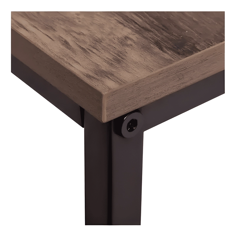 MESA DE CENTRO MESA AUXILIAR MESA LATERAL LIVING SET RUSTICA - 4