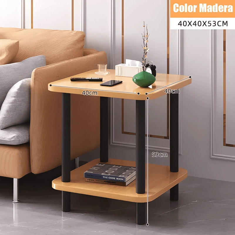 MESA CENTRO MINIMALISTA MADERA SALA ESTAR AUXILIA - 2