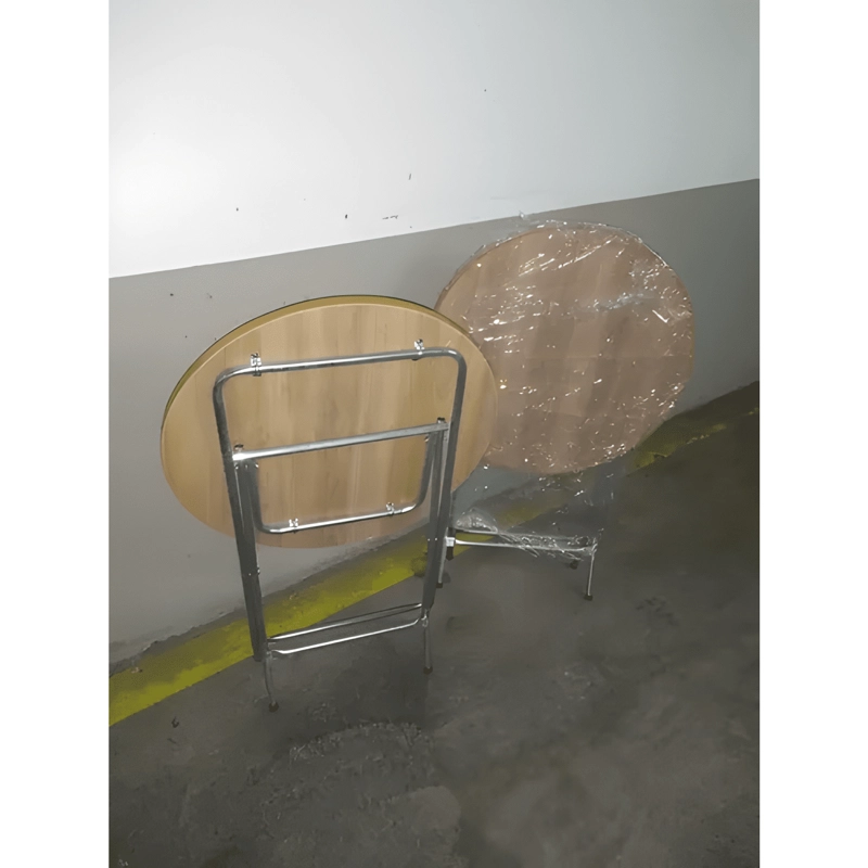 MESA PLEGABLE REDONDA 60CM - 1
