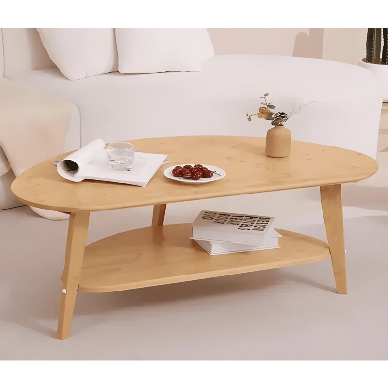 MESA DE CENTRO MODERNA BAMBU DE MEDIADOS DE SIGLO 2 #1 - 2