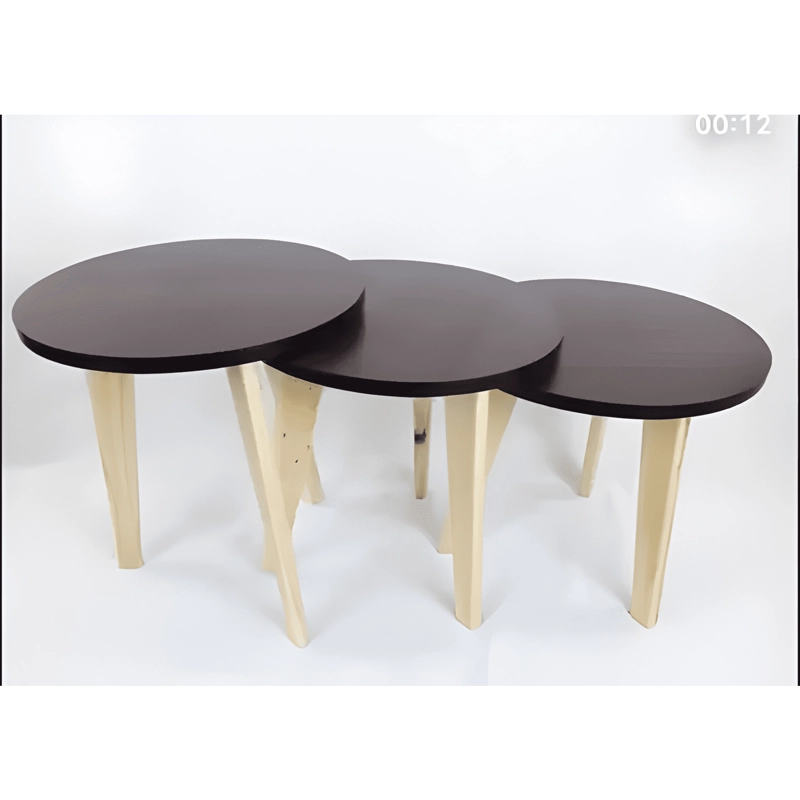 MESAS DE CENTRO,MESA LATERAL,TRIODE MESA,ARTESANAL, RUSTICAS - 4