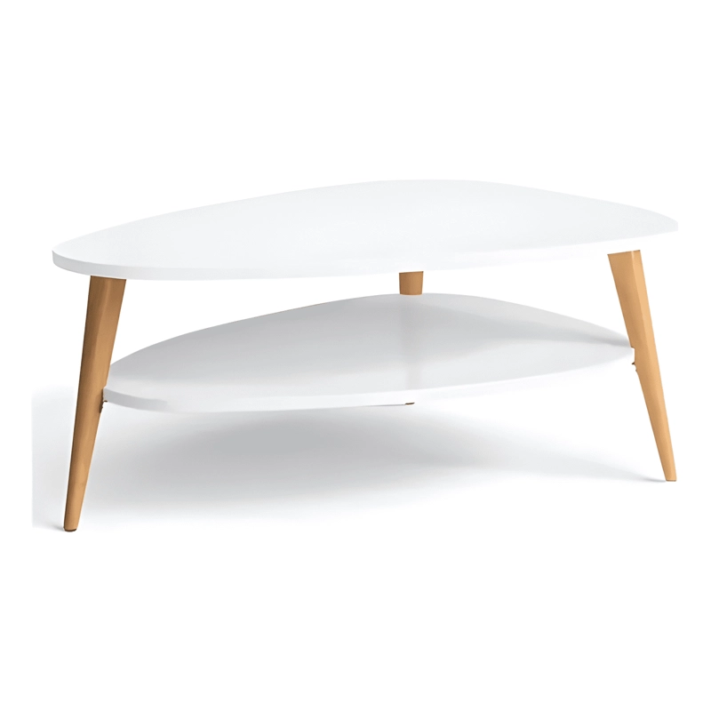 MESA DE CENTRO OVOIDE DOS NIVELES 90X50X42CM #1 - 1