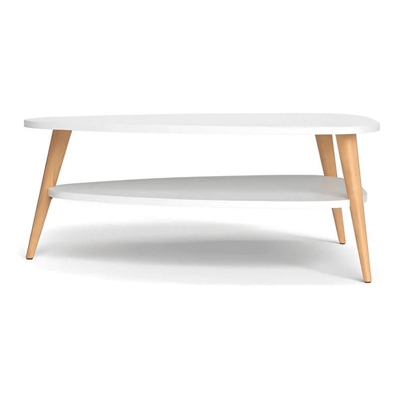 MESA DE CENTRO OVOIDE DOS NIVELES 90X50X42CM #1 - 2