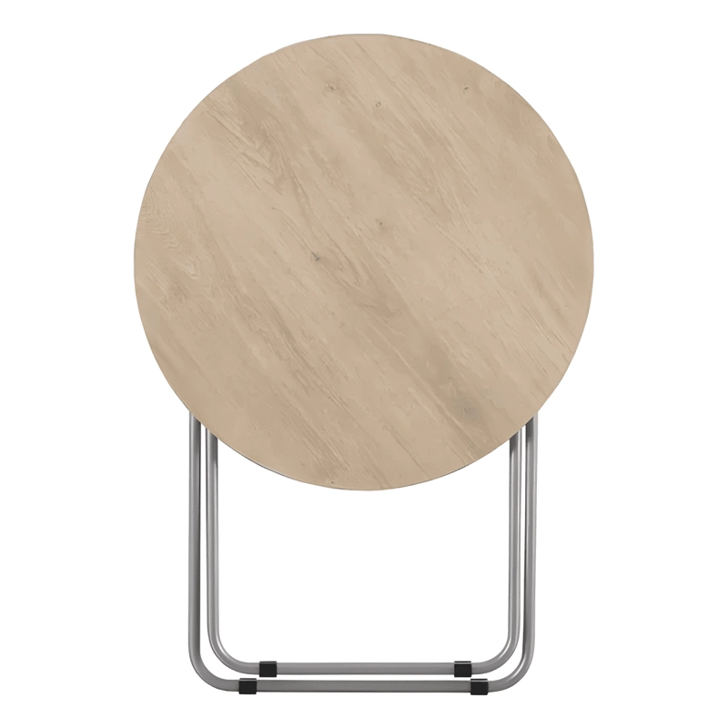 MESA PLEGABLE PORTATIL MULTIUSOS REDONDA 60X62CM - 3