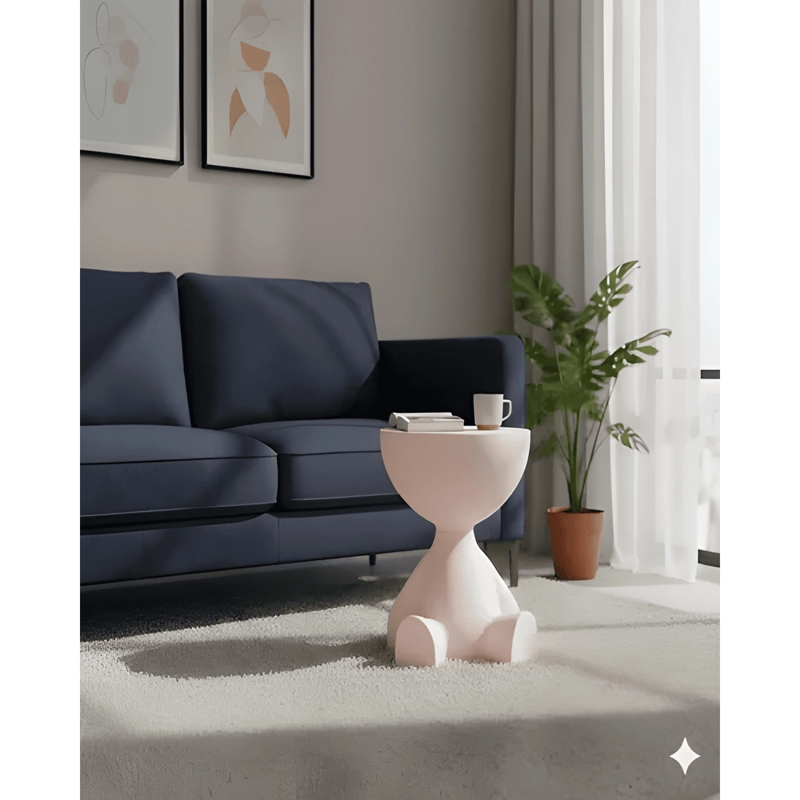 MESA ELEGANTE AUXILIAR ROSA - 2