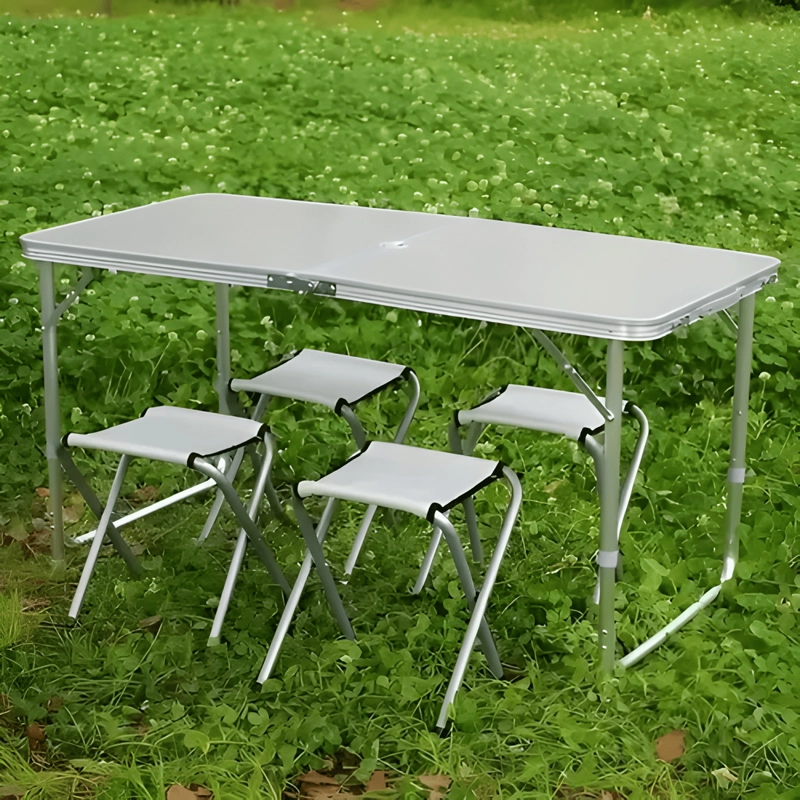 MESA PLEGABLE TRANSPORTABLE LAVABLE CAMPING 120X60CM #2 - 4