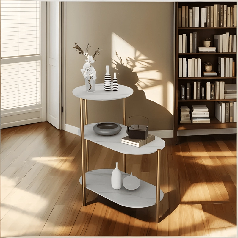 MESA AUXILIAR DE CENTRO DECORATIVA DE 3 NIVELES MESA DE #1 - 4