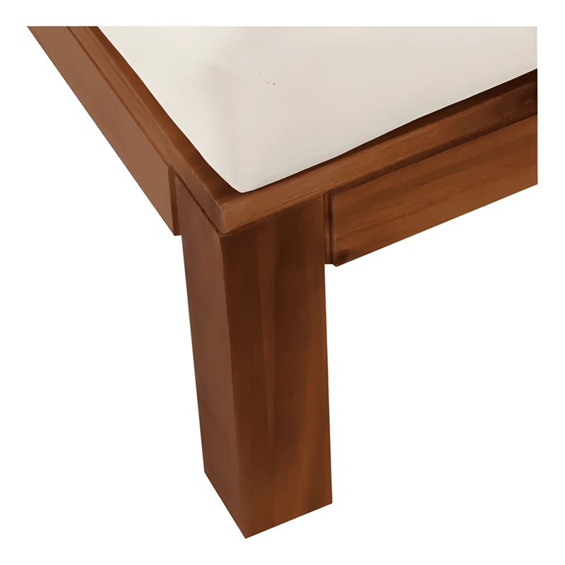 MESA DE CENTRO CUADRADA MADERA 63X28X63CM NATURAL - 2