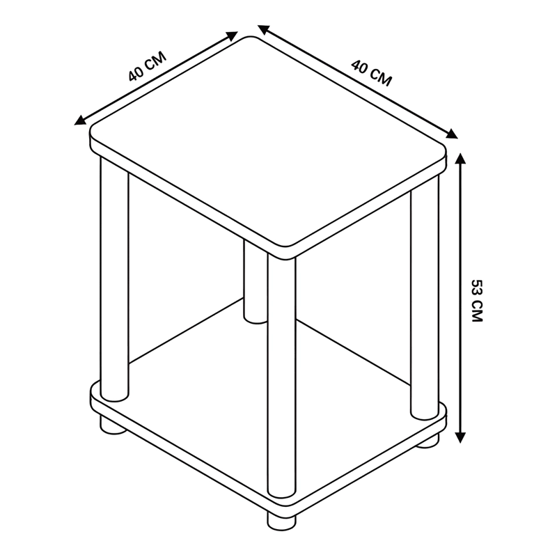 MESA DE CENTRO MINIMALISTA MADERA SALA DE ESTAR AUXILIA #3 - 1