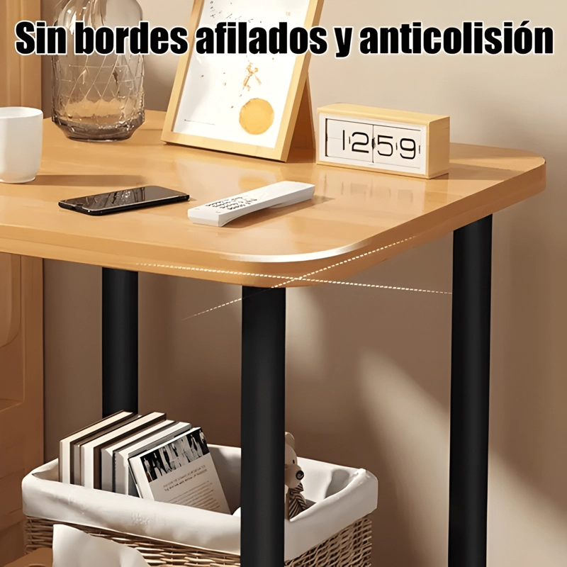 MESA DE CENTRO MINIMALISTA MADERA SALA DE ESTAR AUXILIA #3 - 4