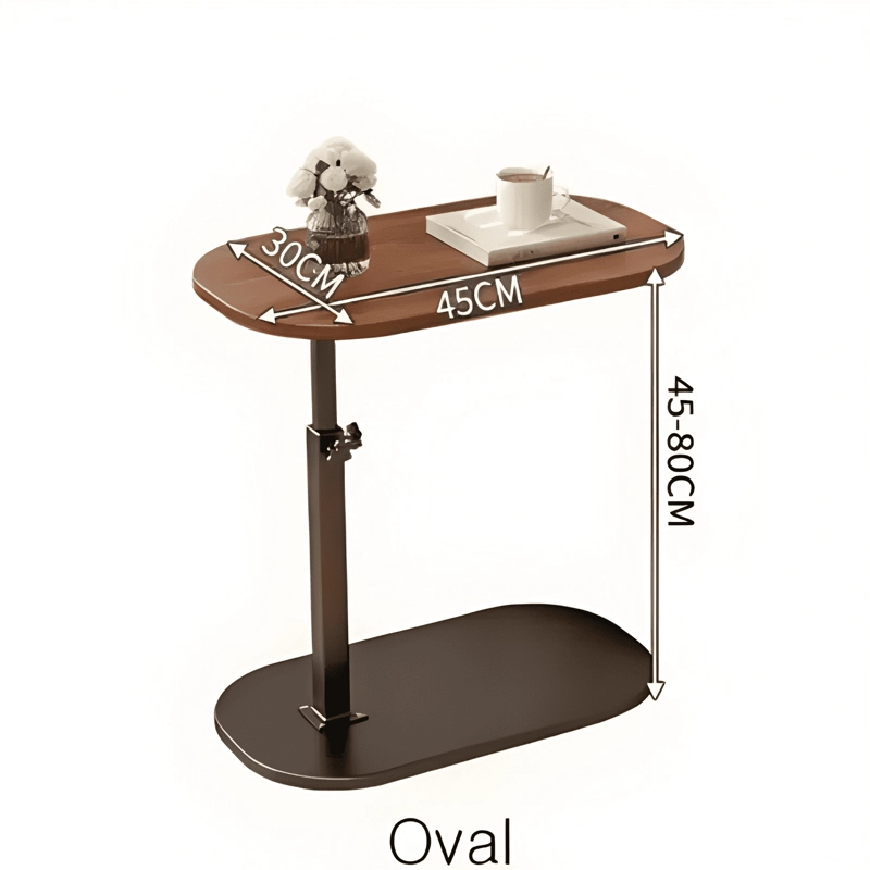 MESA AUXILIAR REGULABLE PARA CAMA Y SOFA MADERA BLANCO - 4