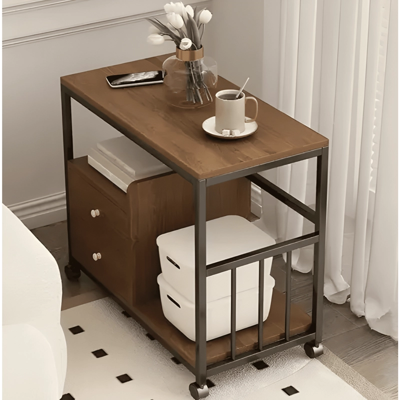 MESA AUXILIAR CON CAJONES MUEBLE MULTIUSO #1 - 3