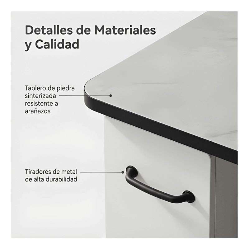 MESA DE CENTRO ROHE 100X48X41 CM CON CAJON Y PUERTA - 3