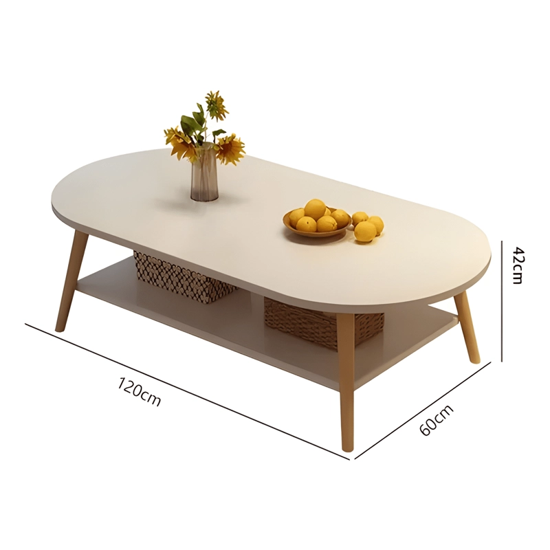 MESA DE CENTRO DOS NIVELES 120X60X42CM AUXILIAR MESA #1 - 1